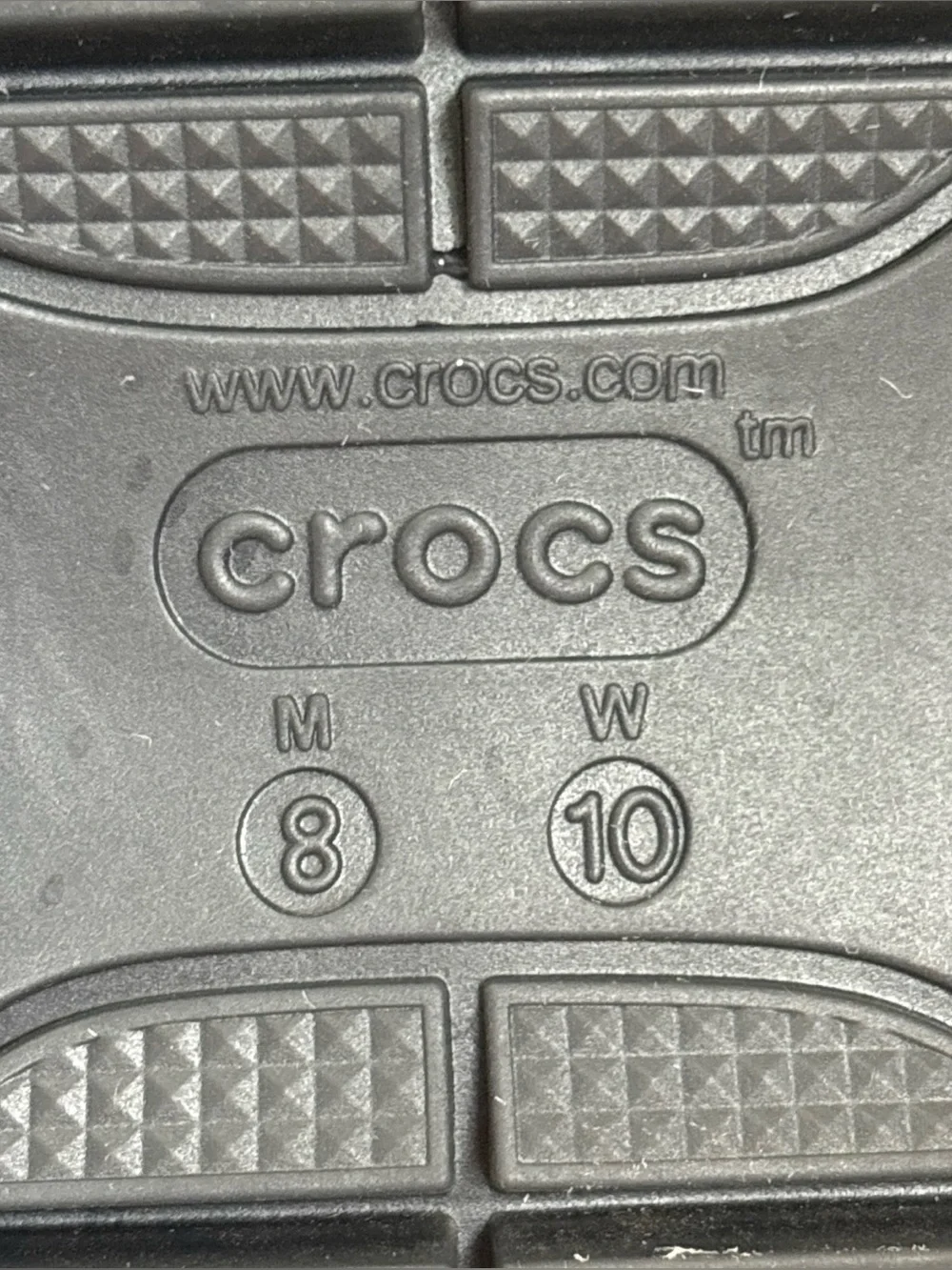 Crocs Mega Crush Metallic Clogs Black & Gold Platform Slip-On Shoes Sz M 8/W 10